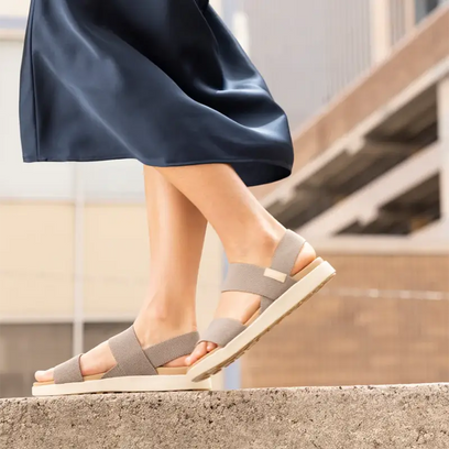 Elle Backstrap Dames Sandalen Brindle/Birch