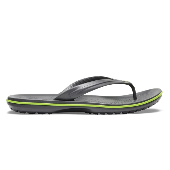 Crocband Flip Slippers Graphite/Volt Green Crocband Flip Slippers Graphite/Volt Green