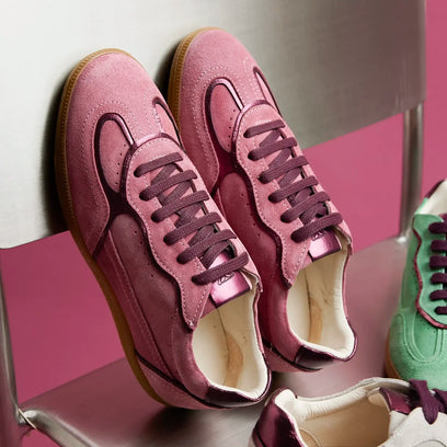 San Sebastian Suede Dames Sneakers Pink