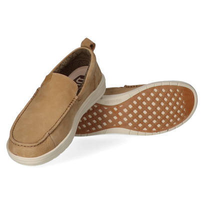 Wally Grip Moc Craft Leather Heren Mocassins Tan