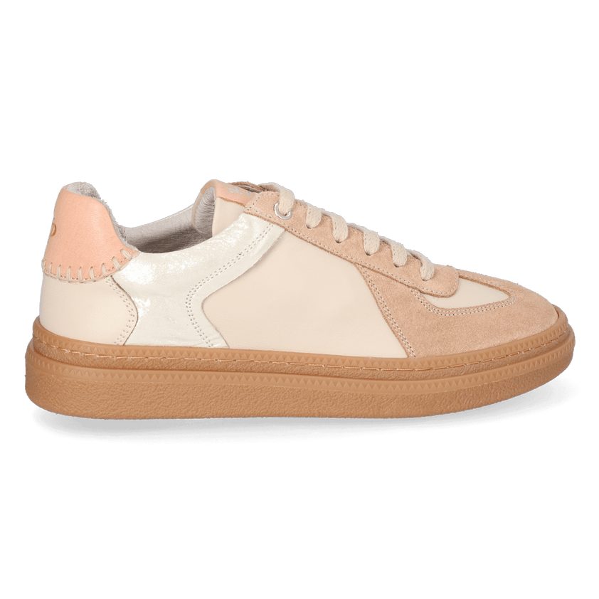 Aurea Dames Sneakers Leer Crema