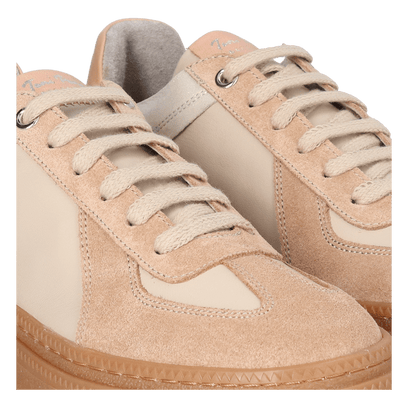 Aurea Dames Sneakers Leer Crema