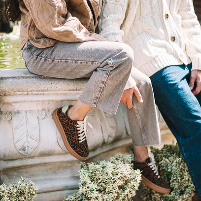 Aurea Dames Sneakers Suede Leo