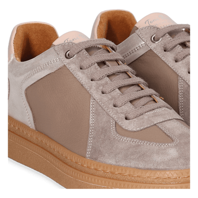 Aurea Dames Sneakers Leer Taupe