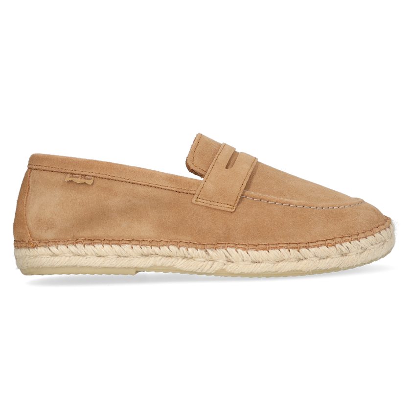 Benet Heren Espadrilles Suede Camel