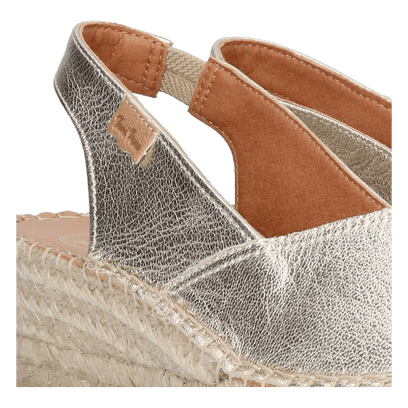 Bernia-P Dames Espadrilles Leer Plati