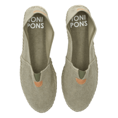 Blanes-ER Katoen Espadrilles Caqui