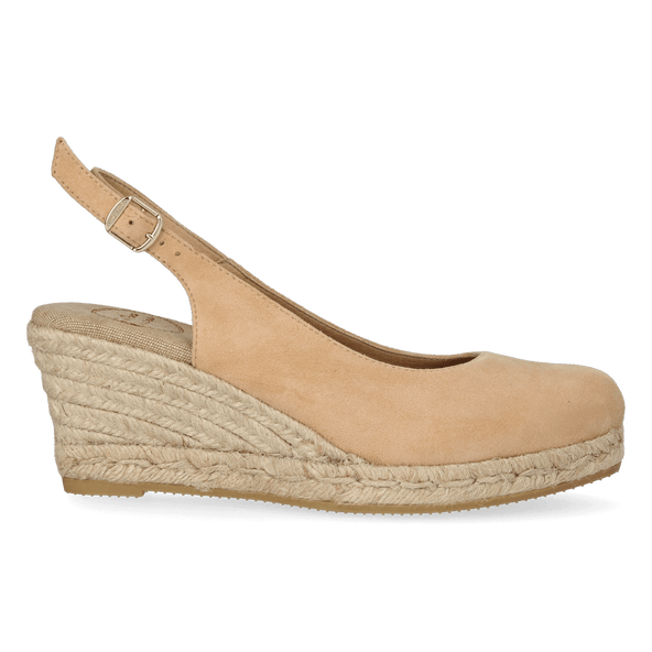 Bremen-5A Dames Espadrilles Beige Bremen-5A Dames Espadrilles Beige