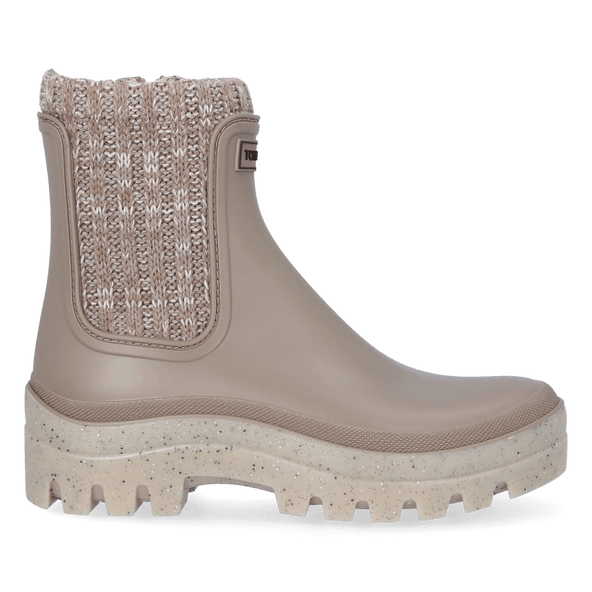 Camos Dames Chelsea Regenboots Taupe Camos Dames Chelsea Regenboots Taupe