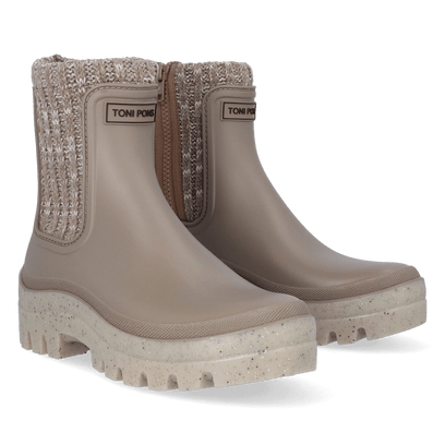 Camos Dames Chelsea Regenboots Taupe