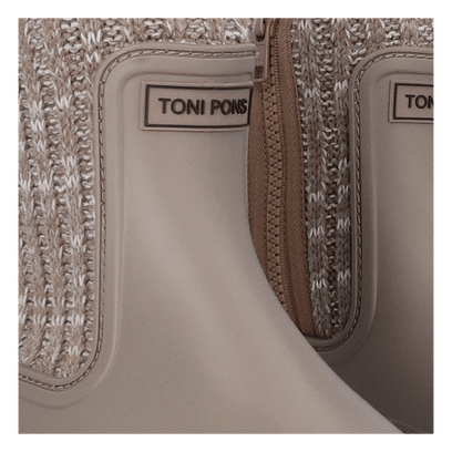 Camos Dames Chelsea Regenboots Taupe