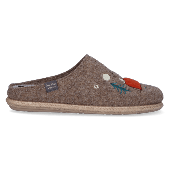 Charlie Heren Pantoffels Vilt Beige Charlie Heren Pantoffels Vilt Beige