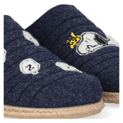 Charlie Heren Pantoffels Vilt Blau