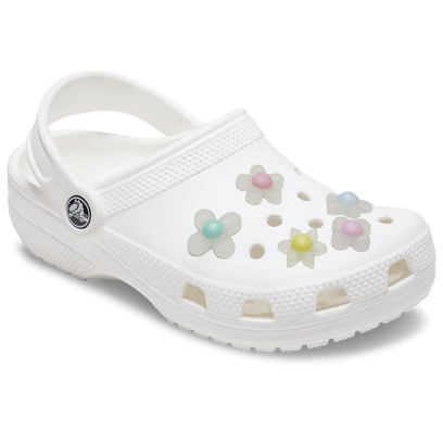 Iridescent Flowers Jibbitz 5-Pack