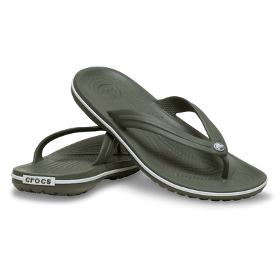 Crocband Flip Slippers Dusty Olive