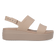 Brooklyn Low Wedge Dames Sandalen Latte/Mushroom