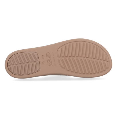 Brooklyn Buckle Low Wedge Dames Slippers Latte