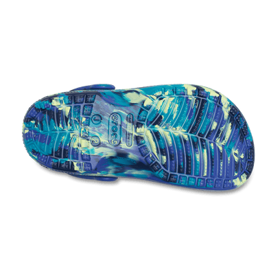 Classic Marbled Clogs Kids Navy/Turbo Teal