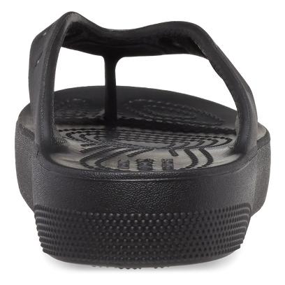 Classic Platform Flip Slippers Black