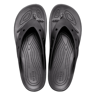 Classic Platform Flip Slippers Black