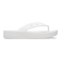 Classic Platform Flip Slippers White