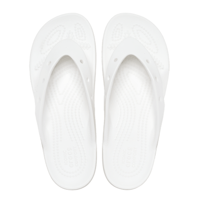 Classic Platform Flip Slippers White