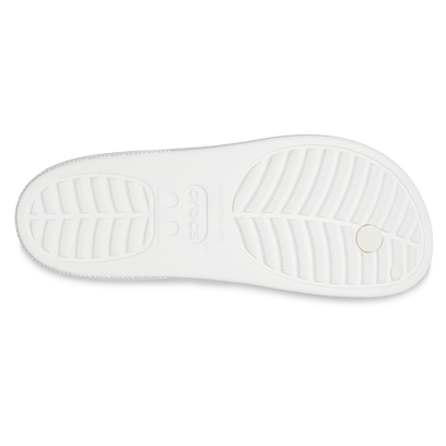 Classic Platform Flip Slippers White