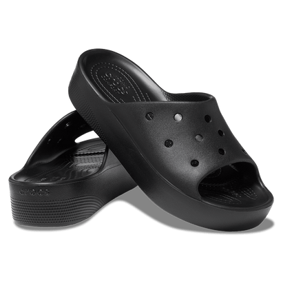 Classic Platform Slide Slippers Black
