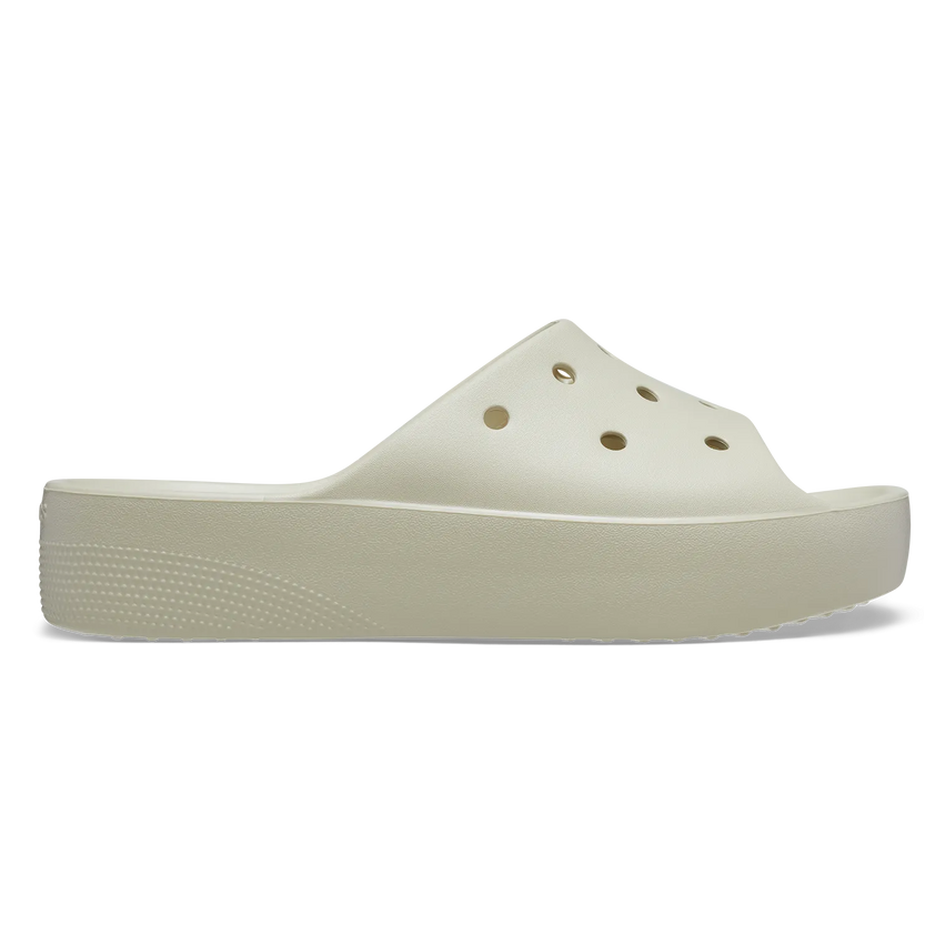 Classic Platform Slide Slippers Bone