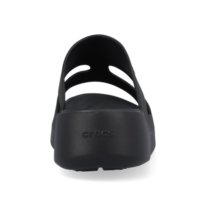 Getaway Platform H-Strap Slippers Black