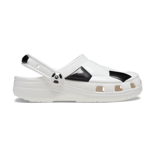Classic Soccer Ball Clogs Kids White/Black Classic Soccer Ball Clogs Kids White/Black