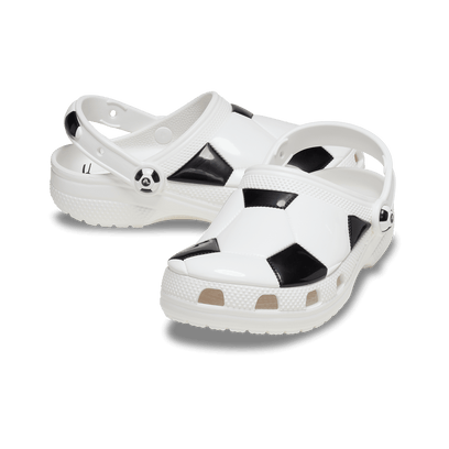 Classic Soccer Ball Clogs Kids White/Black
