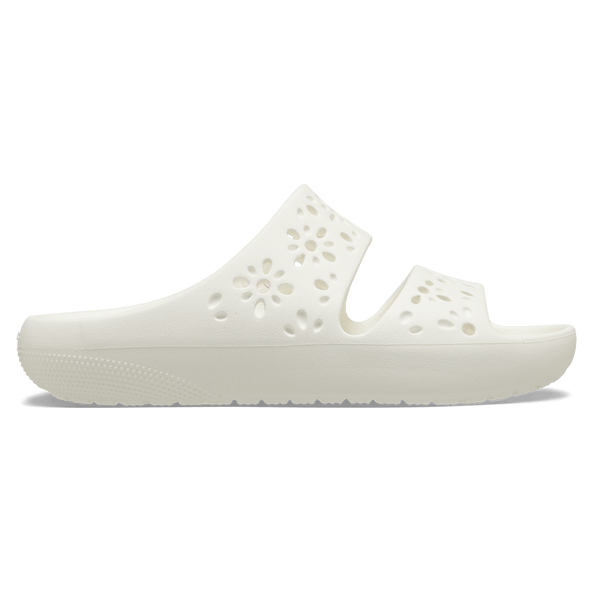 Classic Floral Cut Out Slippers Chalk Classic Floral Cut Out Slippers Chalk