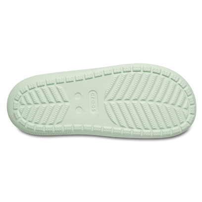 Classic Floral Cut Out Slippers Jade Tint