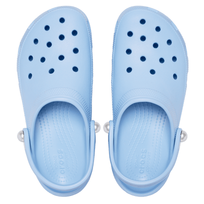 Classic Platform Pearl Clogs Blue Calcite