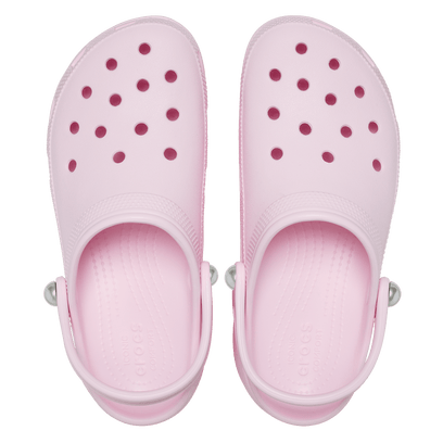 Classic Platform Pearl Clogs Pink Milk