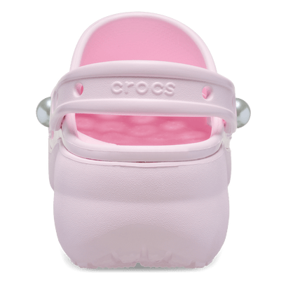 Classic Platform Pearl Clogs Pink Milk