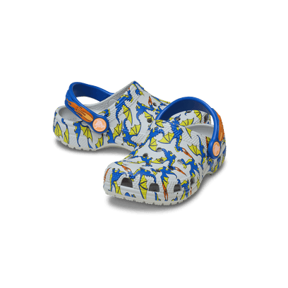 Classic Dragon Graphic Clogs Toddler Atmosphere