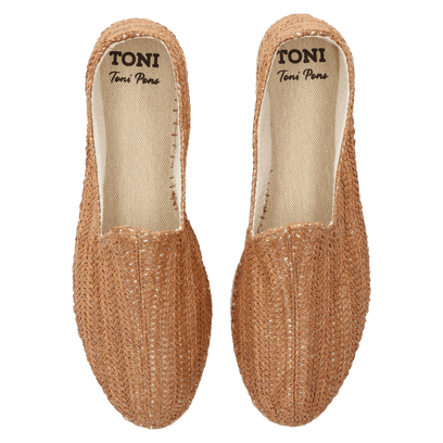 Damasc Heren Espadrilles Raffia Cuiro