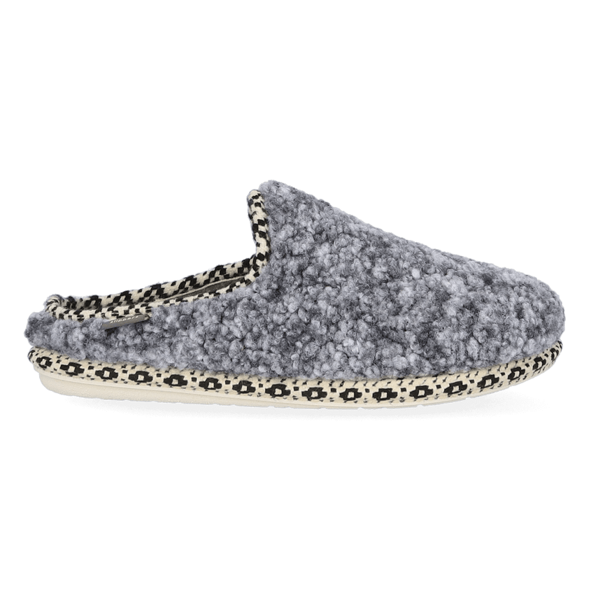 Darla-SB Dames Pantoffels Wol Gris