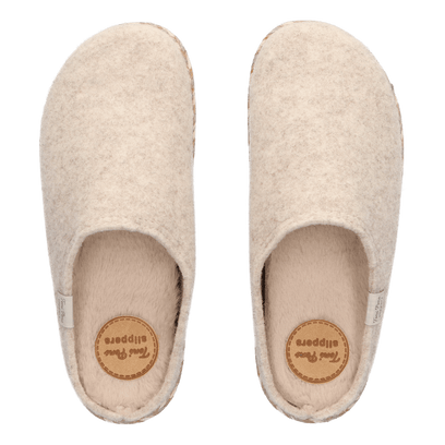 Deli-FP Dames Pantoffels Vilt Cru