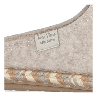 Deli-FP Dames Pantoffels Vilt Cru