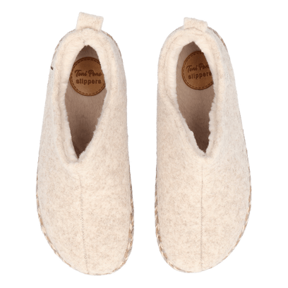 Duna-FP Dames Pantoffels Vilt Cru