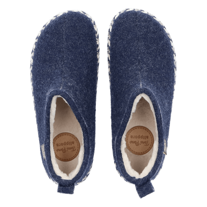 Duna-FP Dames Pantoffels Vilt Blau