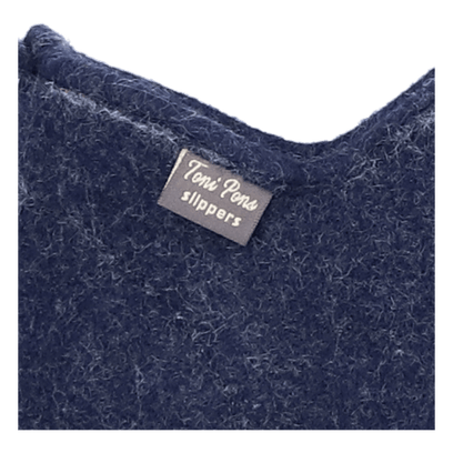 Duna-FP Dames Pantoffels Vilt Blau