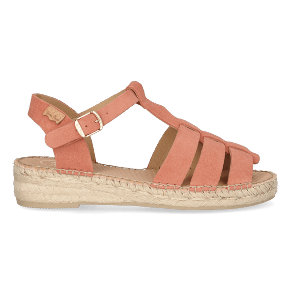 Elena Dames Espadrilles Suede Salmo Elena Dames Espadrilles Suede Salmo