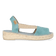 Ella Dames Espadrilles Suede Aqua