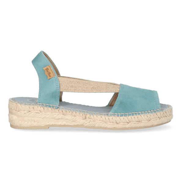 Ella Dames Espadrilles Suede Aqua Ella Dames Espadrilles Suede Aqua