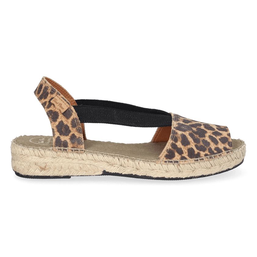Elmina Dames Espadrilles Suede Leo