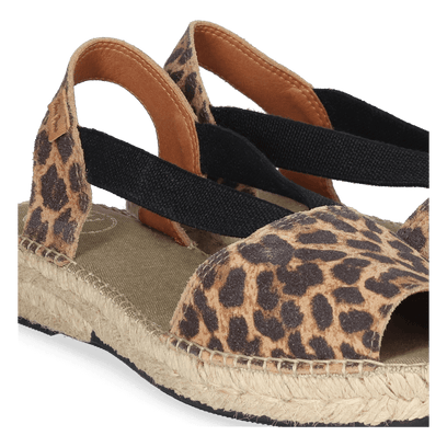 Elmina Dames Espadrilles Suede Leo